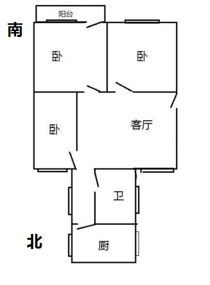 【福利房源】霍邱二中南校区(老霍邱一中)三室一厅房屋出售33万!